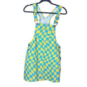 NWT FOREVER 21 Denim Jeans Overalls Mini Skirt Dress Size Small